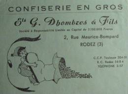 Confiserie G. Dhombres & fils - Rodez (Aveyron) - 1956