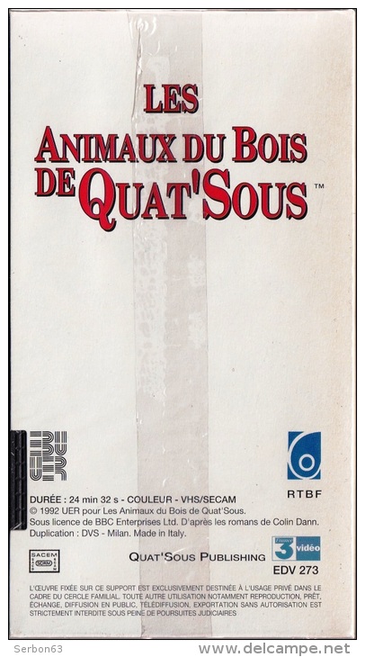 Les Animaux Du Bois De Quatsous 25mm Cassette Enfants Neuve Sous Blister Vhs Couleur N14 Avec France 3 Bienvenue Aux H Numéro Dobjet 246135032